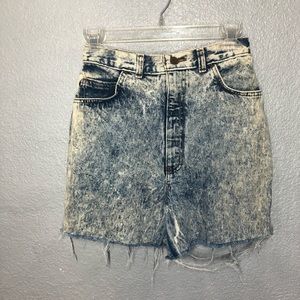 Vintage Denim Republic Acid Washed Cut off Denim Shorts